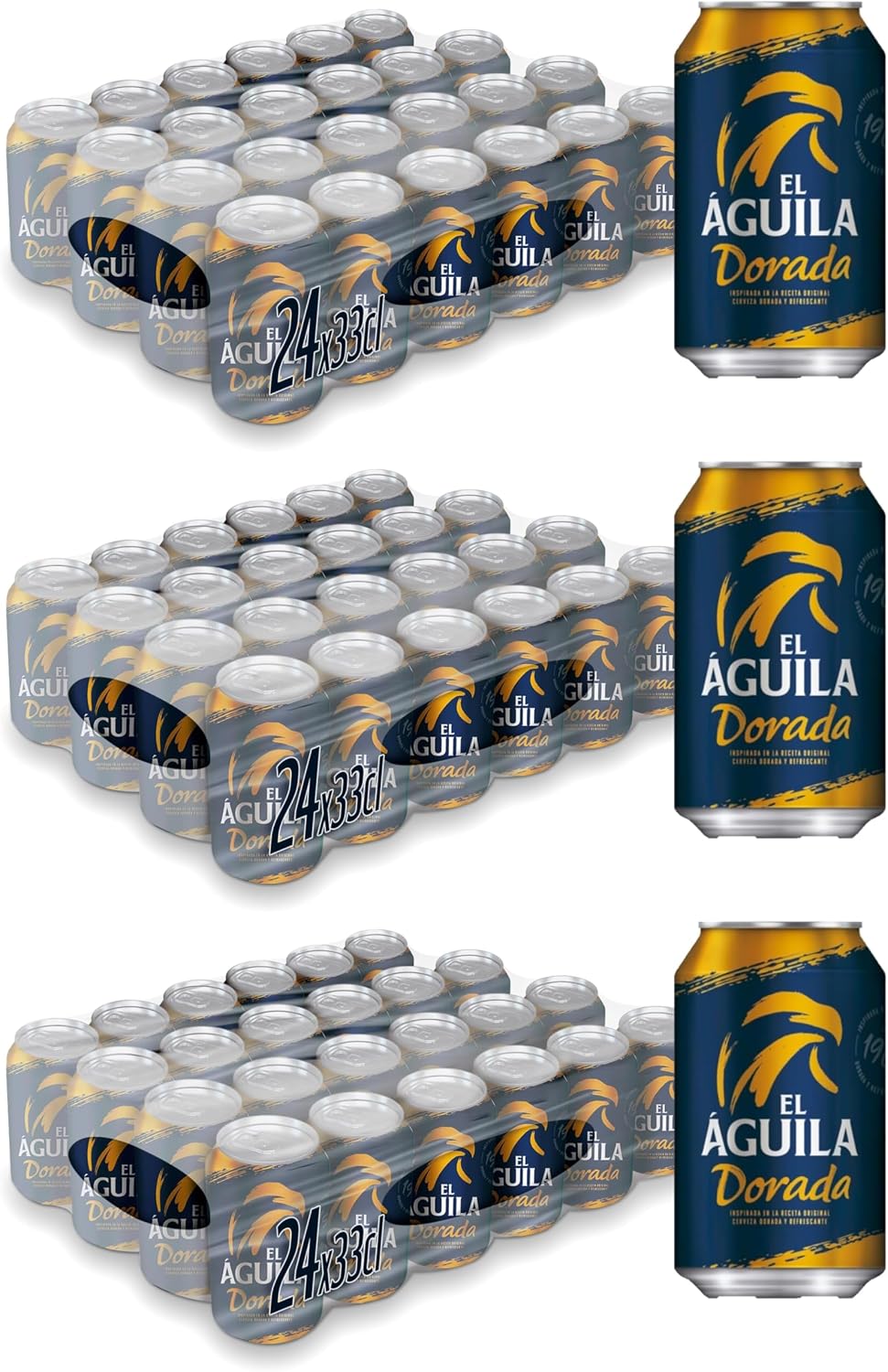 Thumbnail 3 de El Aguila Dorada Cerveza Lager Especial Pack Latas 🍺 24x33cl