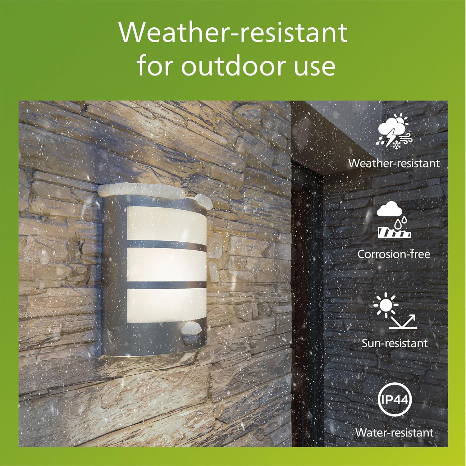 Thumbnail 3 de Philips Python LED Outdoor Wall Light (5.5W, 700 lm) with Infrared Motion Sensor, IP44