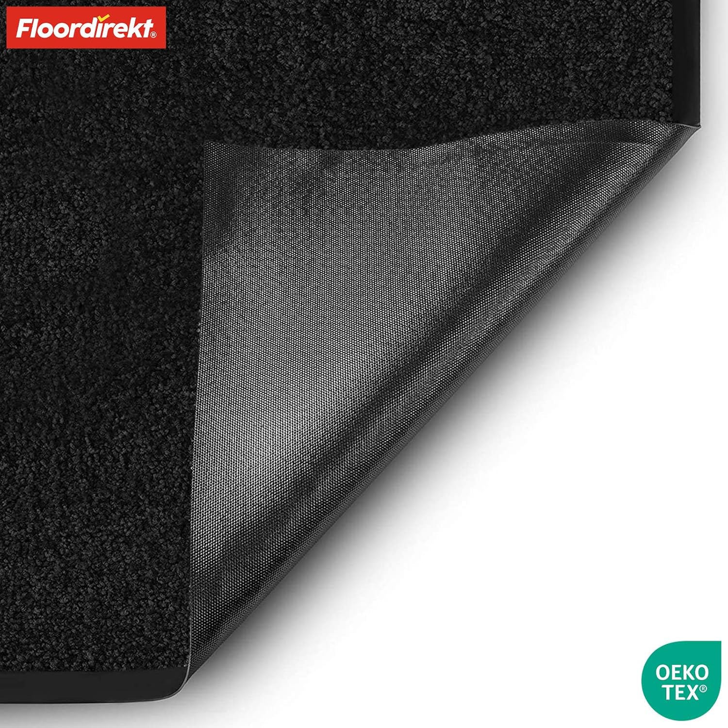 Thumbnail 2 de Floordirekt Schmutzfangmatte Rhine – waschbare Türmatte mit rutschfester Rückseite (Schwarz, 200 x 300 cm)