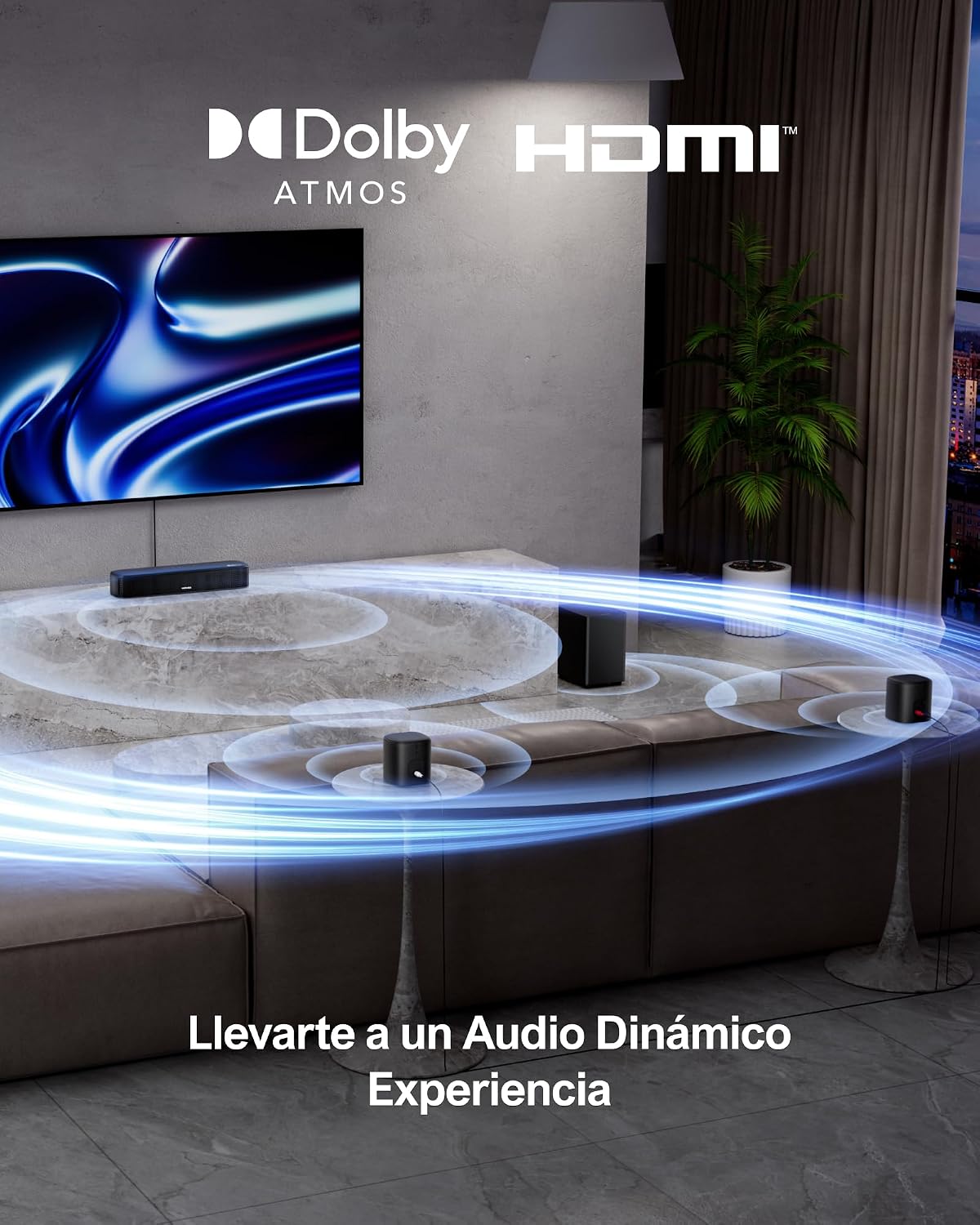 Thumbnail 1 de Ultimea Aura A50 Pro: Soundbar 5.1ch con Dolby Atmos e HDMI eARC per TV