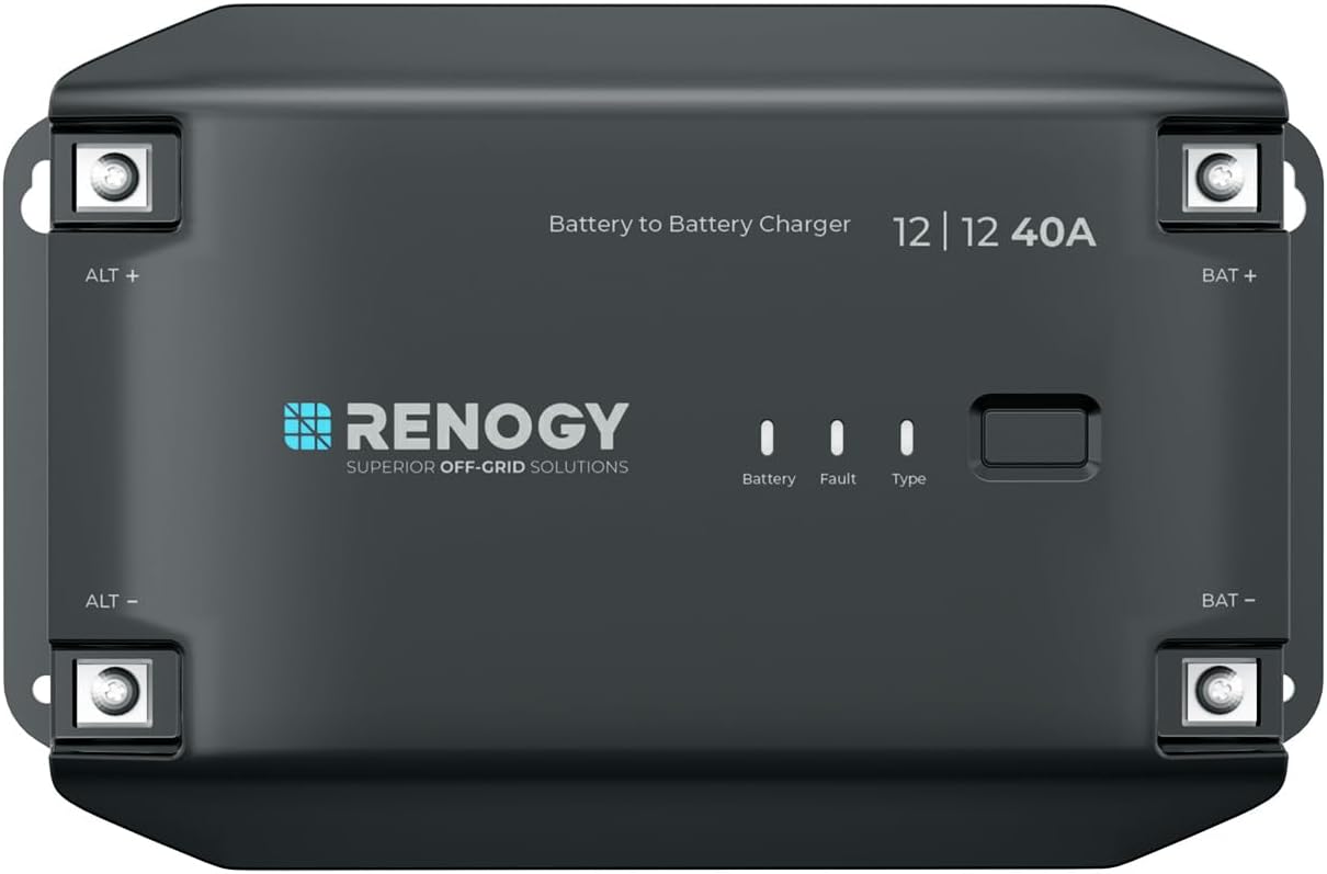 Thumbnail 6 de Renogy 12V DC to DC Battery Charger 20A – intelligent converter with alternator detection & Bluetooth control