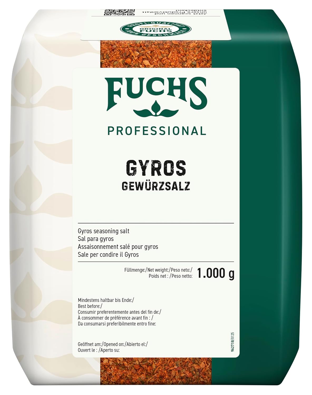 Fuchs Professional Gyros Gewürzsalz 1 kg 🍽