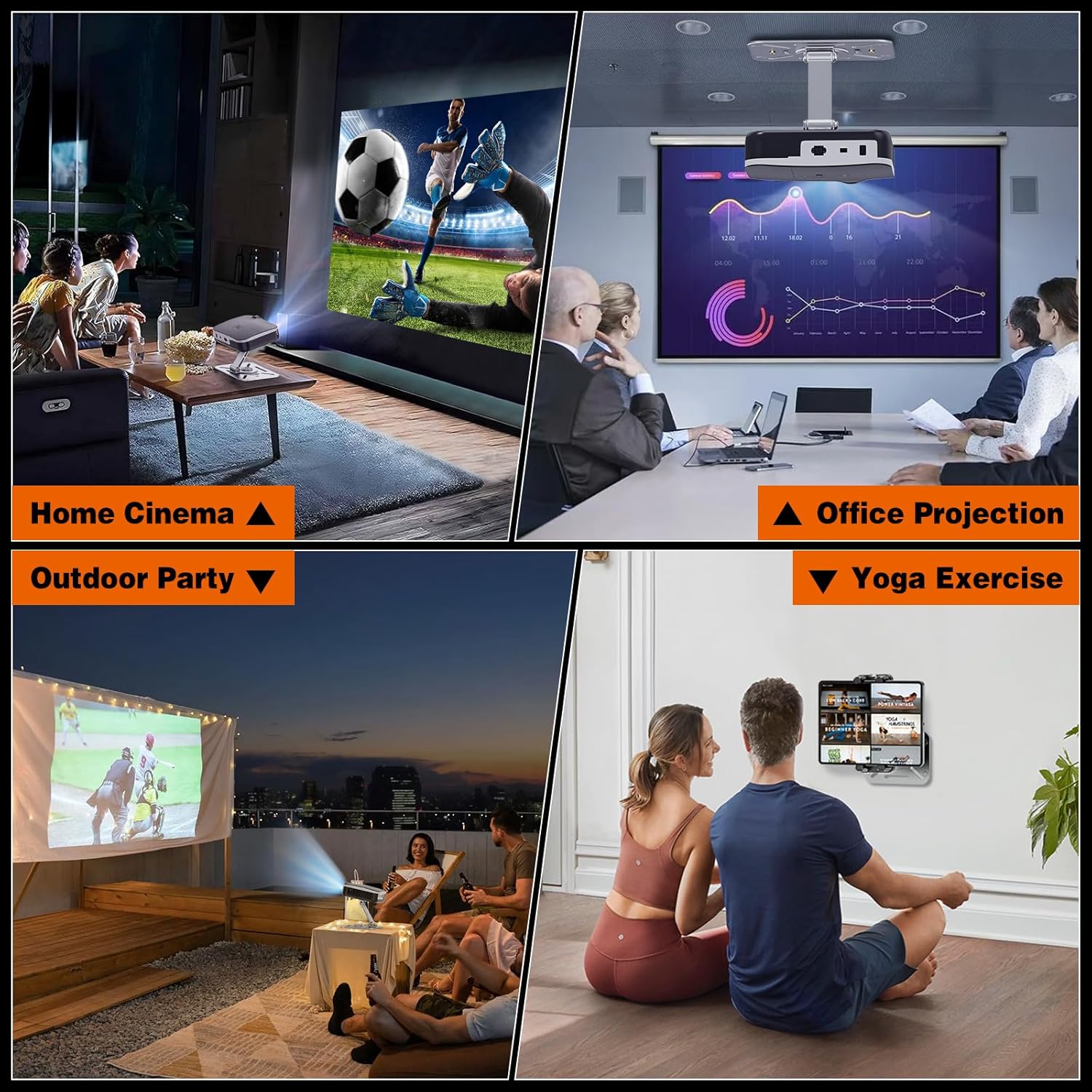 Thumbnail 6 de Jubor Desktop Projector Stand 360° Rotation 3kg