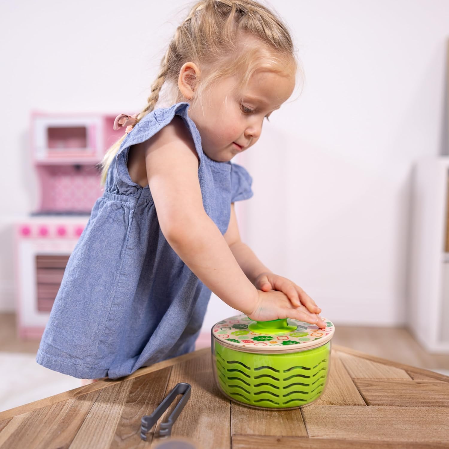 Thumbnail 6 de Melissa & Doug coffret jeu essoreuse à salade 28 pièces en bois – accessoires cuisine pour enfant 3 ans et +
