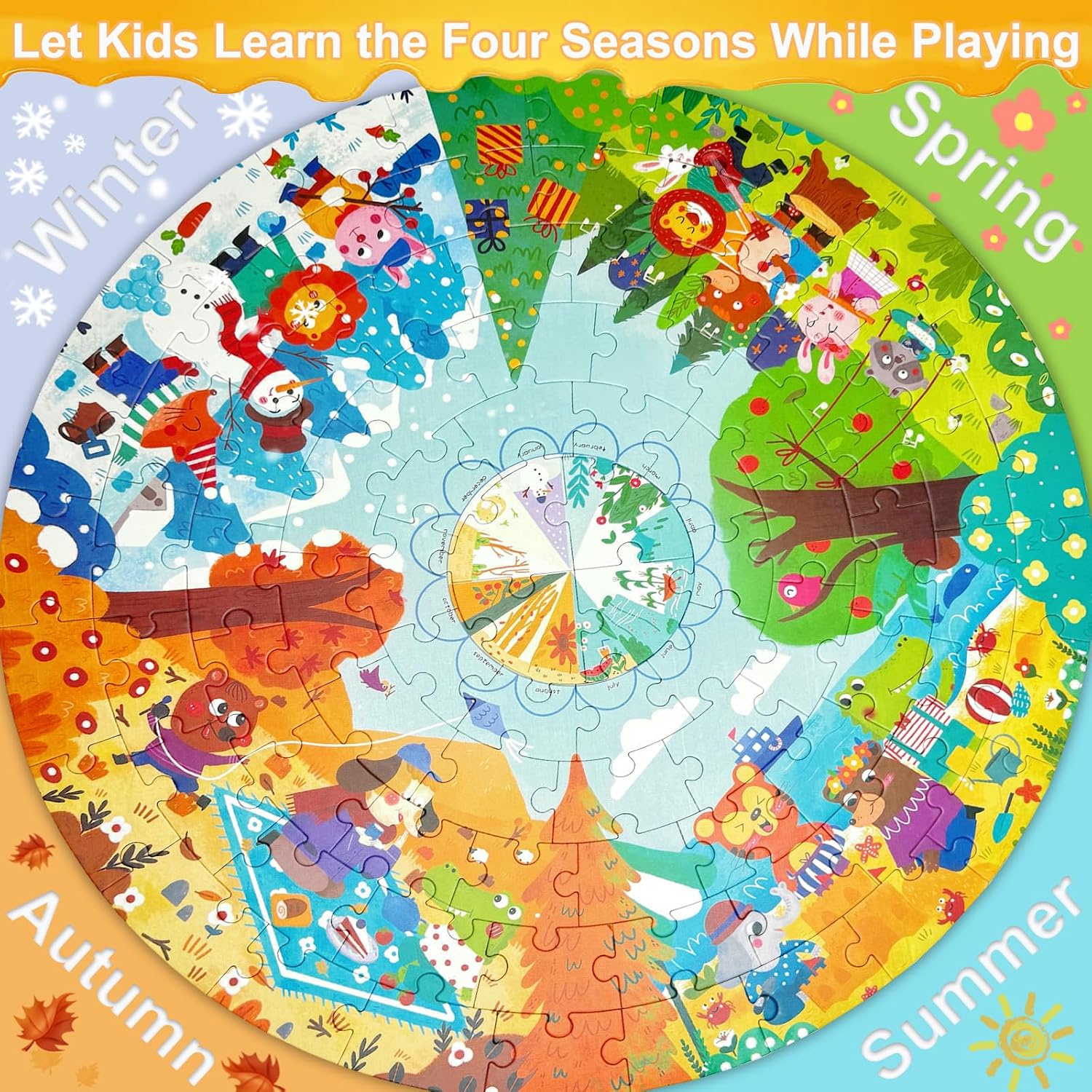 Detalle de Kulveanju Kinderpuzzle 88 Teile 53x53 cm