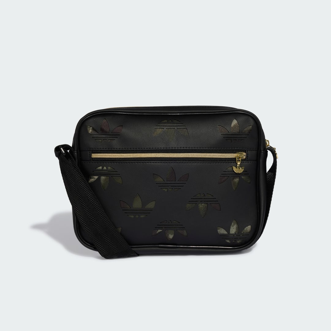 Detalle de Bolso pequeño con monograma Airliner de Adidas – color negro