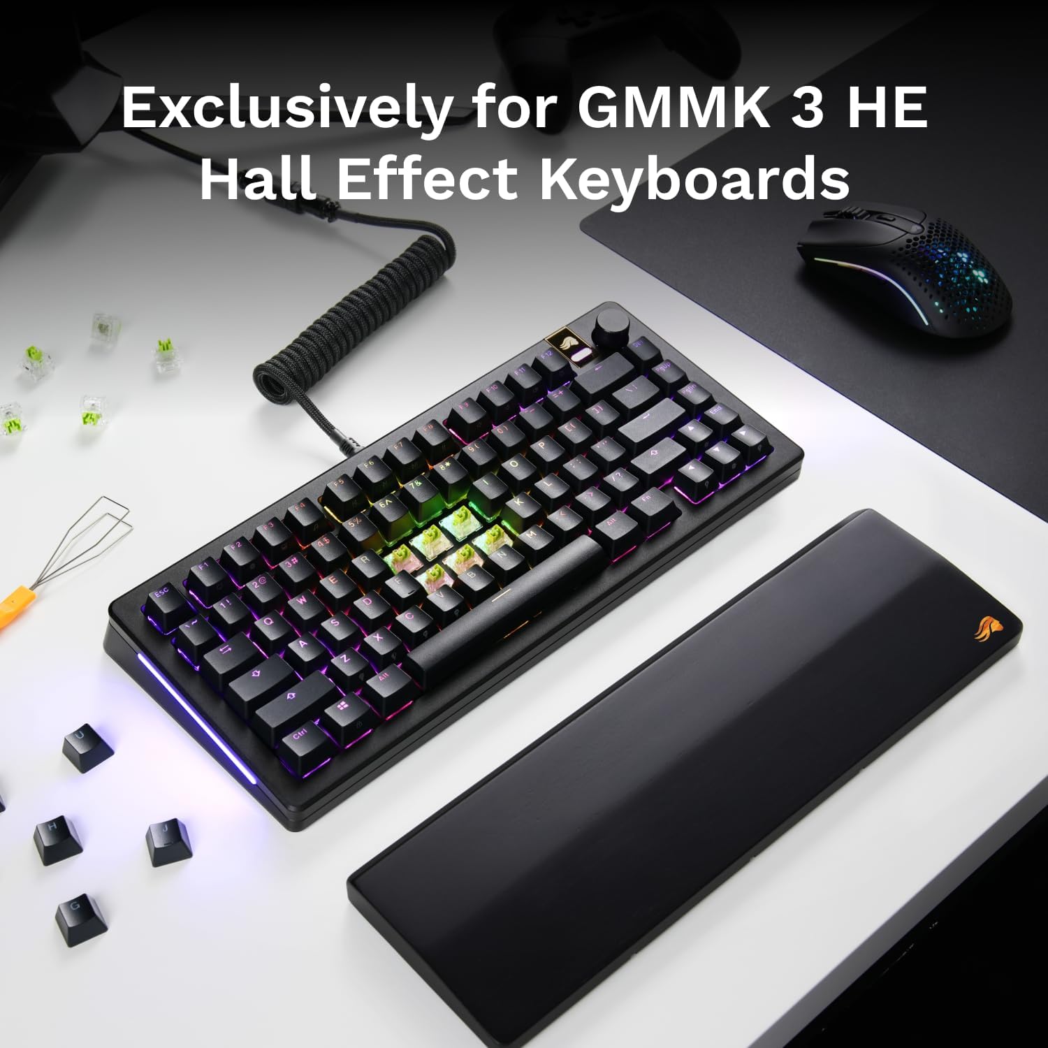 Detalle de Glorious Raptor Clicky Magnetic Switches for GMMK 3 HE, 36-Pack, Pre-Lubed