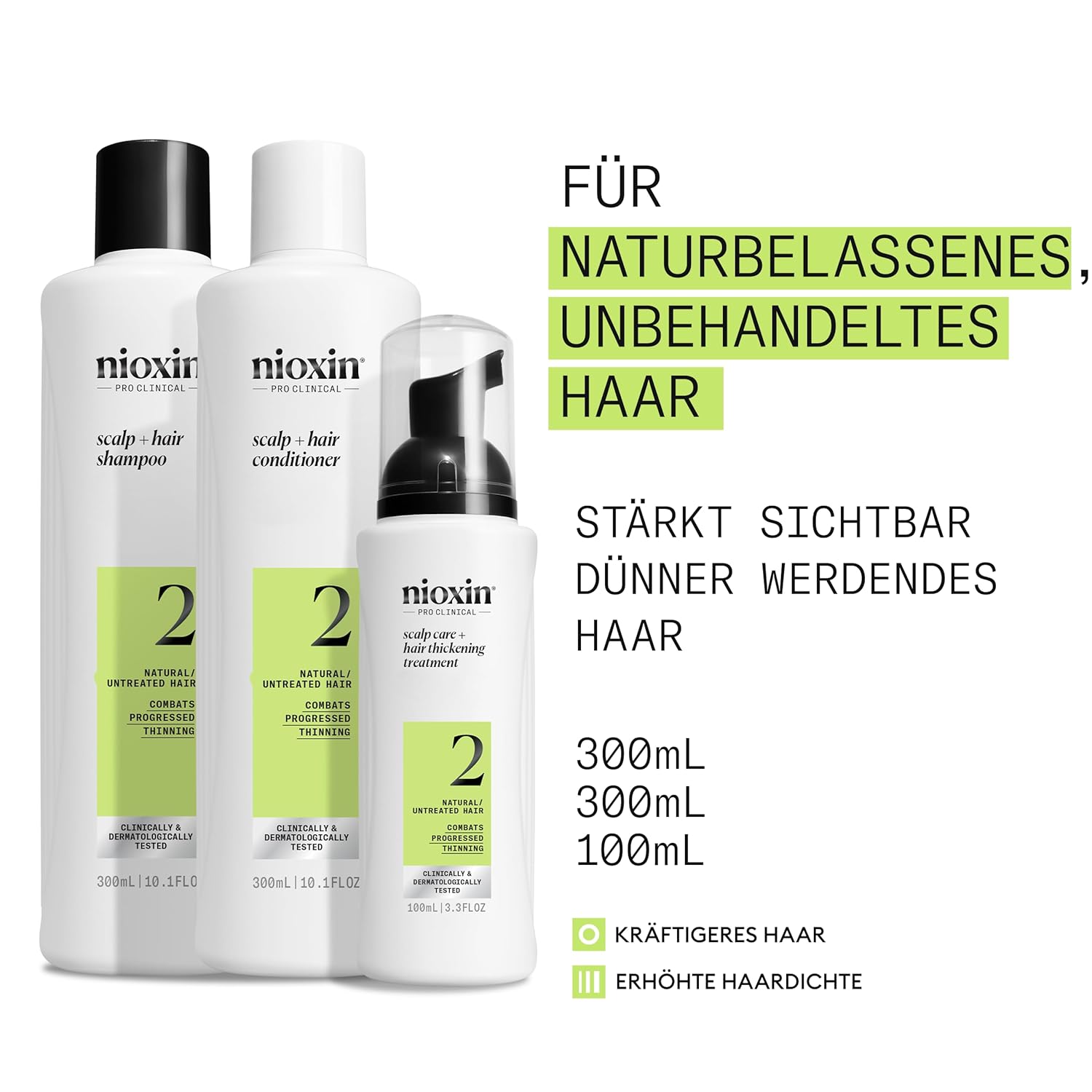 Thumbnail 1 de NIOXIN Scalp + Hair Kit System 2 – Haarpflege-Set für sichtbar dünner werdendes Haar (Shampoo, Conditioner & Scalp Treatment)