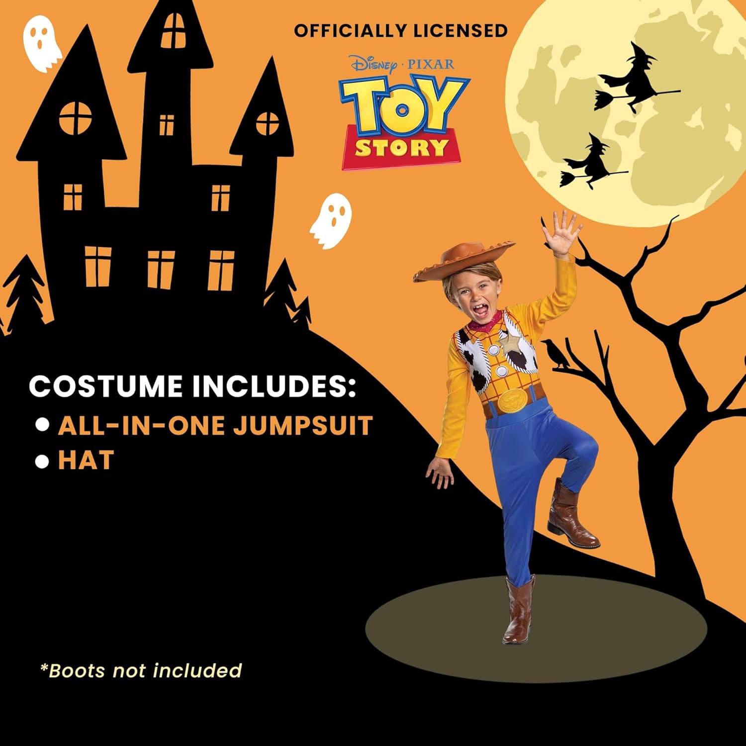 Thumbnail 4 de Disguise Woody Kostüm – Toy Story 4, Größe M (7–8 Jahre), offiziell lizenziert