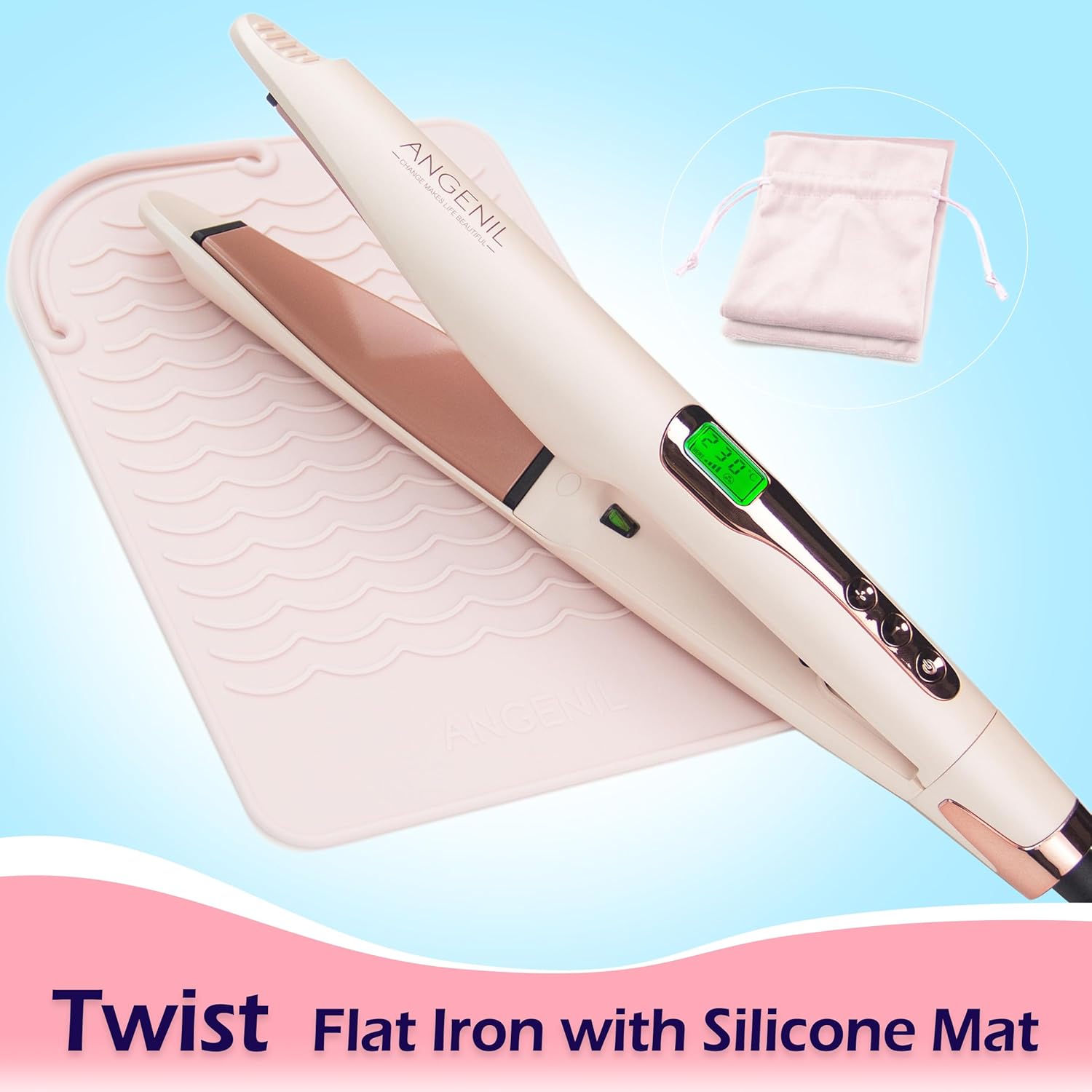 Thumbnail 3 de ANGENIL Pro Twist Flat Iron 20s Fast Heating