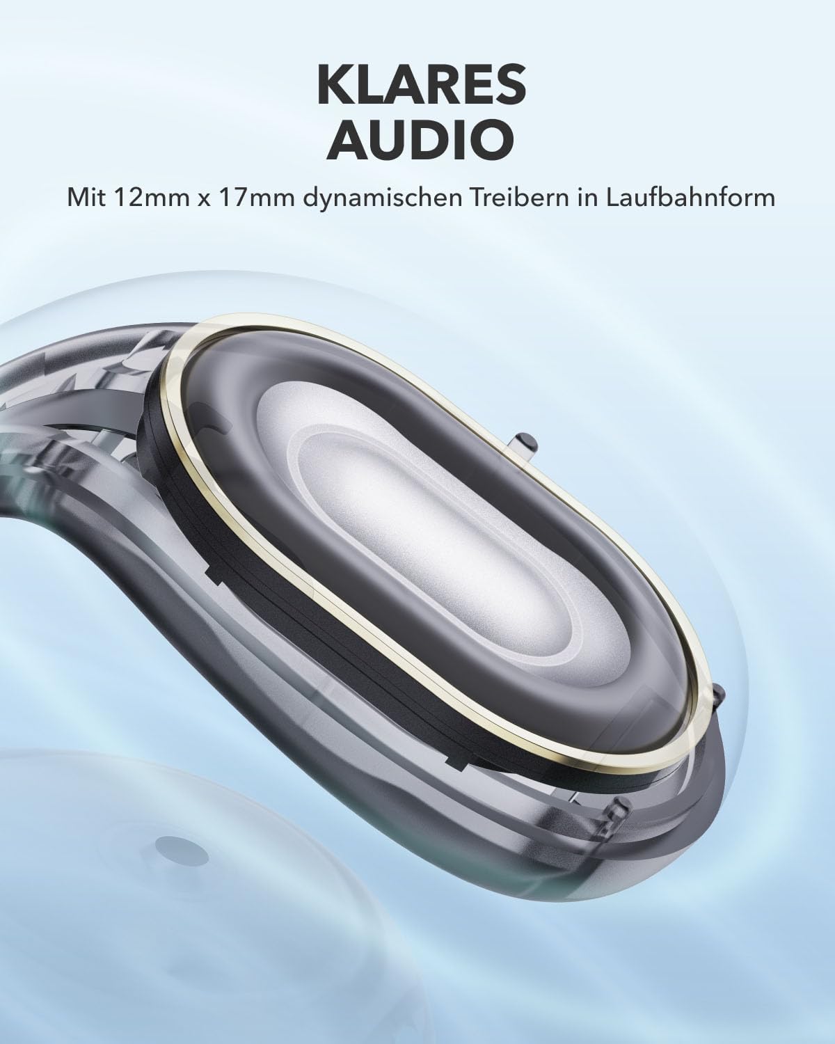 Detalle de soundcore C30i by Anker Open-Ear Earbuds mit Clip – leichte Clip-on Kopfhörer für Sport, bis 30 h