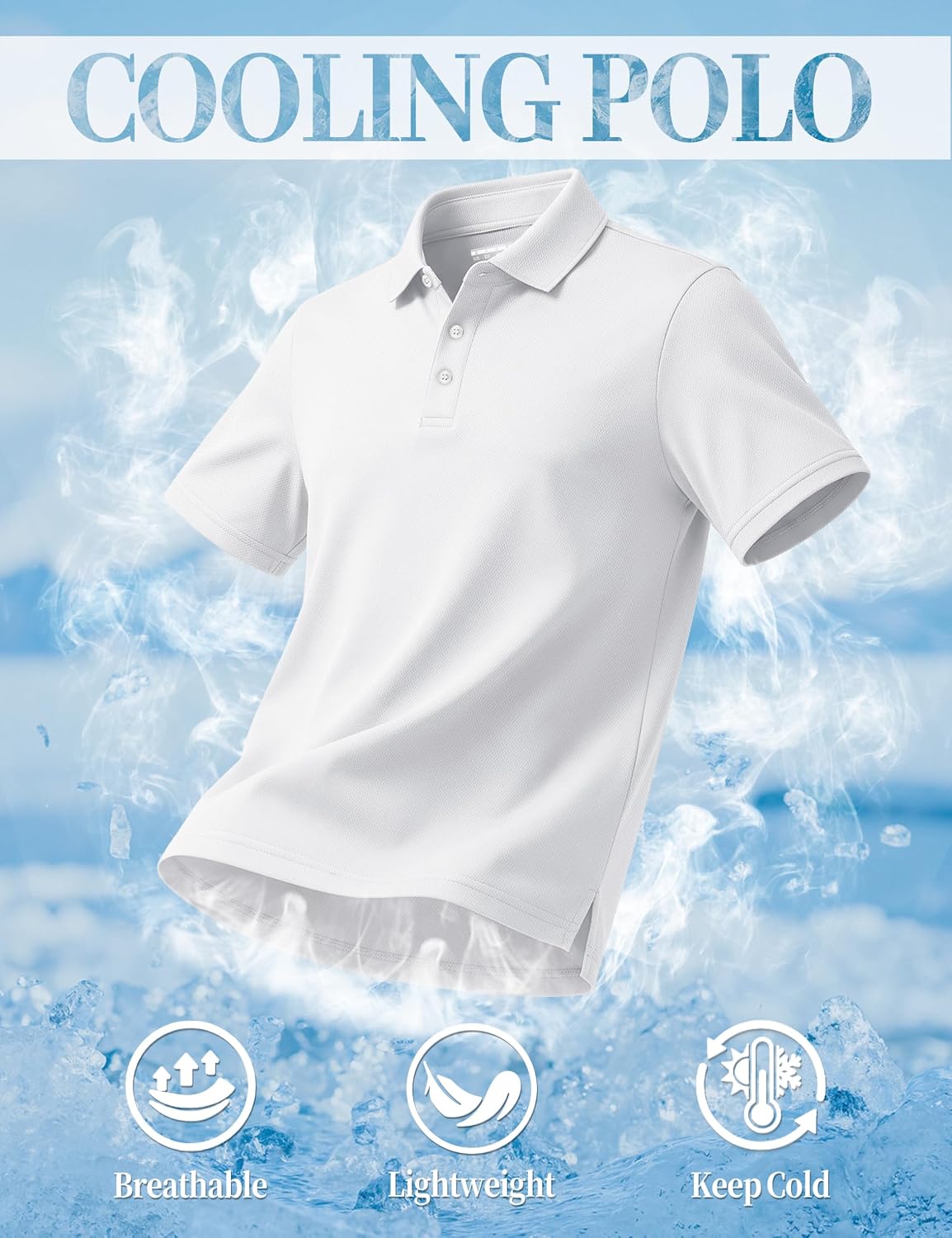 Thumbnail 4 de TACVASEN Mens Golf Shirt Dry Fit Polo