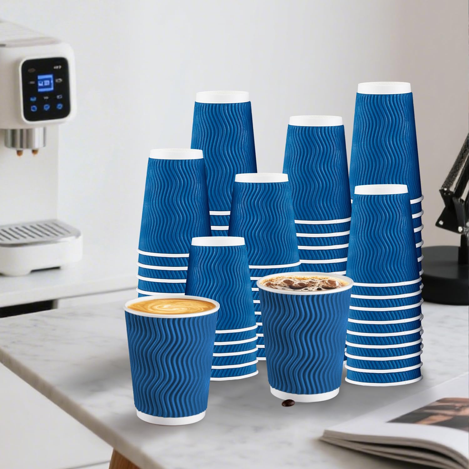 Thumbnail 5 de Lamosi Coffee Cups 12 oz disposable paper cups 🥤