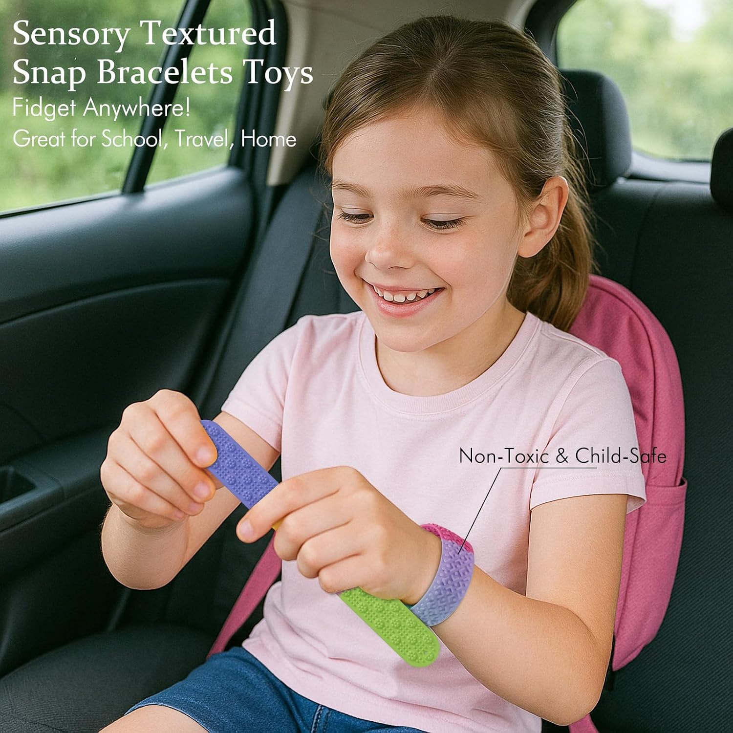 Detalle 2 de Sensory Slap Bracelets 6pcs fidget toys