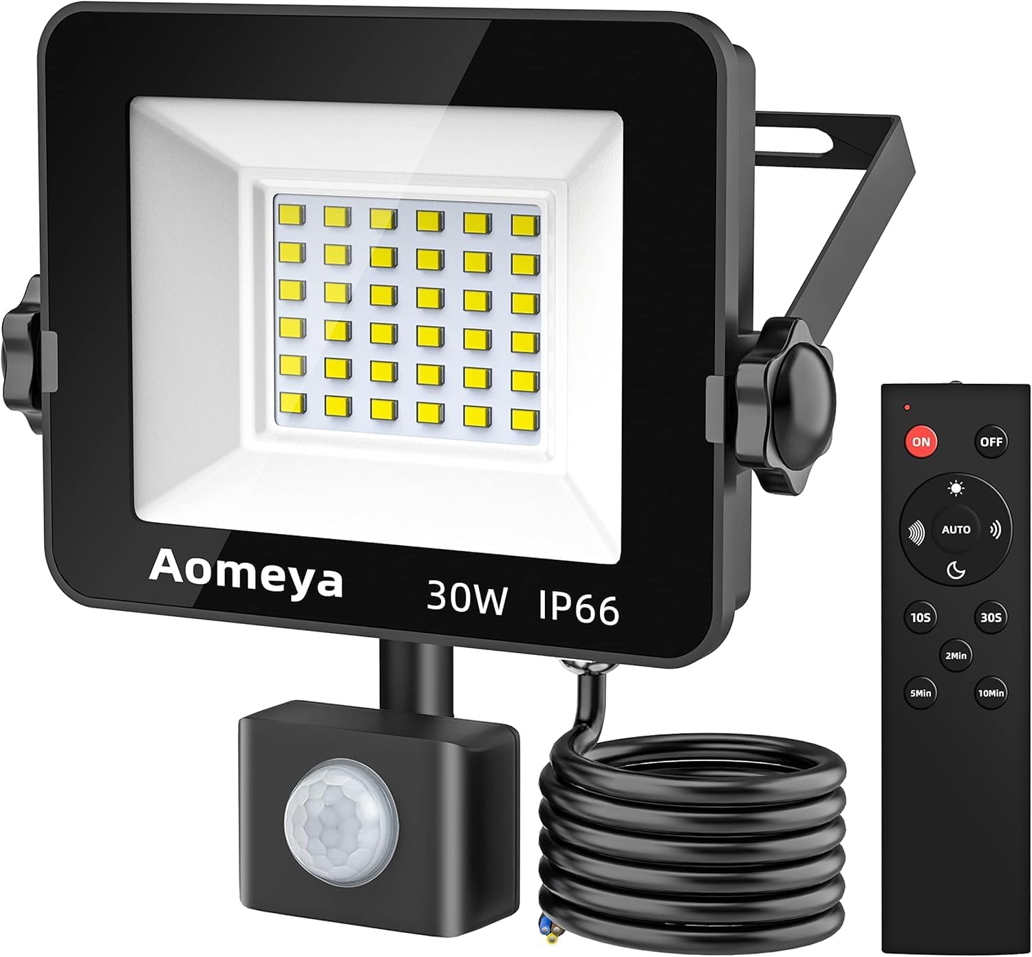 Detalle de Aomeya 30W LED Outdoor Motion Sensor Security Light with PIR Sensor
