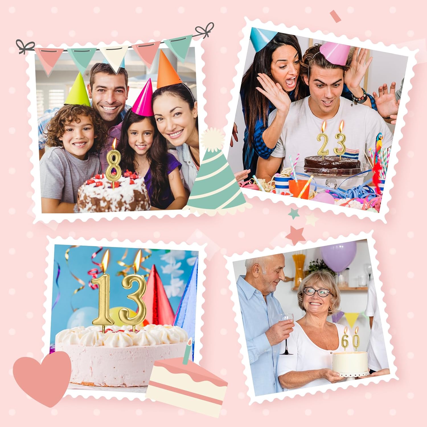 Thumbnail 5 de Bean Lieve velas numéricas 0–9