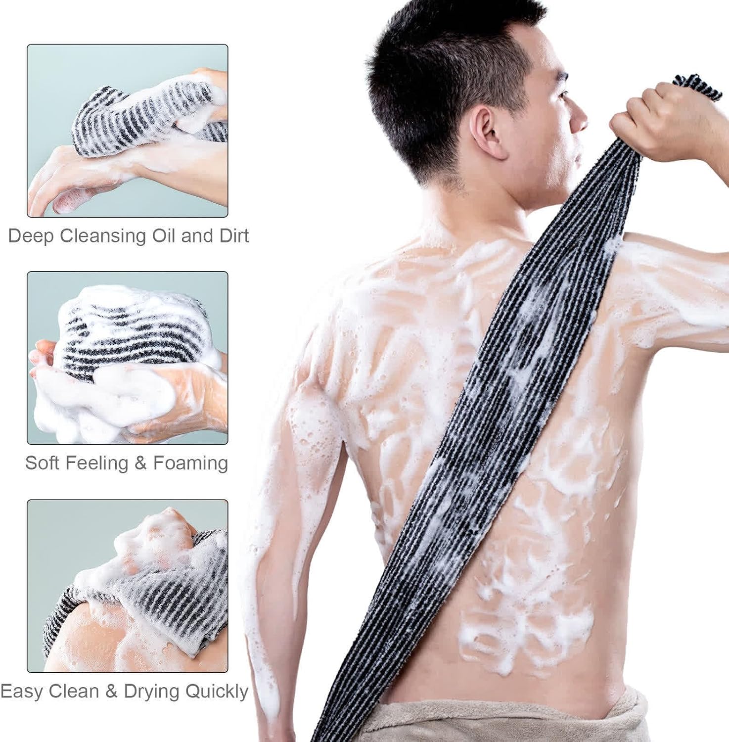 Detalle 1 de ANWEIXUE 2 Pcs Japanese Back Scrubber 39.4