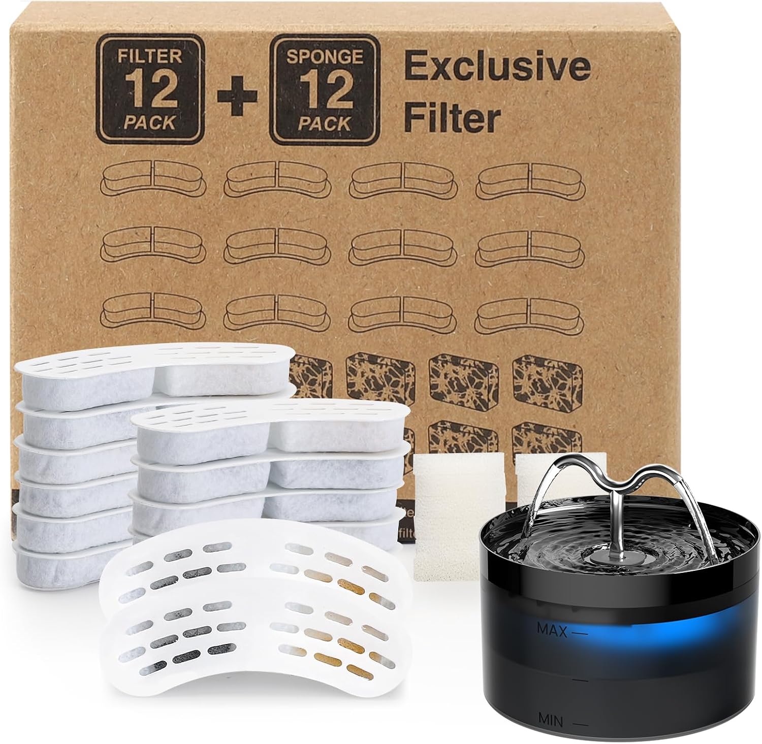 Detalle de DOOOB DOOOB Katzenwasserfilter 24 Stück
