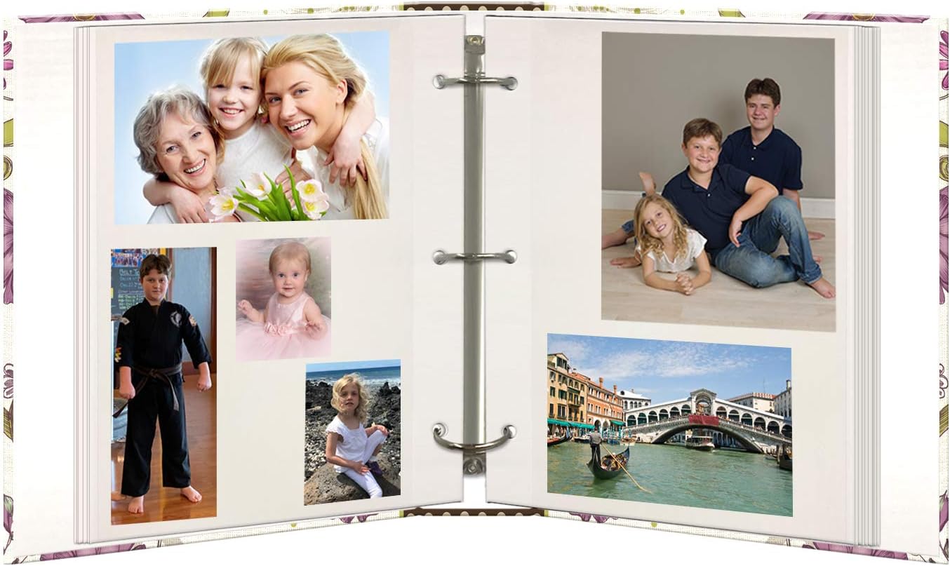 Thumbnail 2 de Pioneer Photo Albums LM-100D Berry Blossoms magnetiskt fotoalbum, 3-ring, 100 sidor