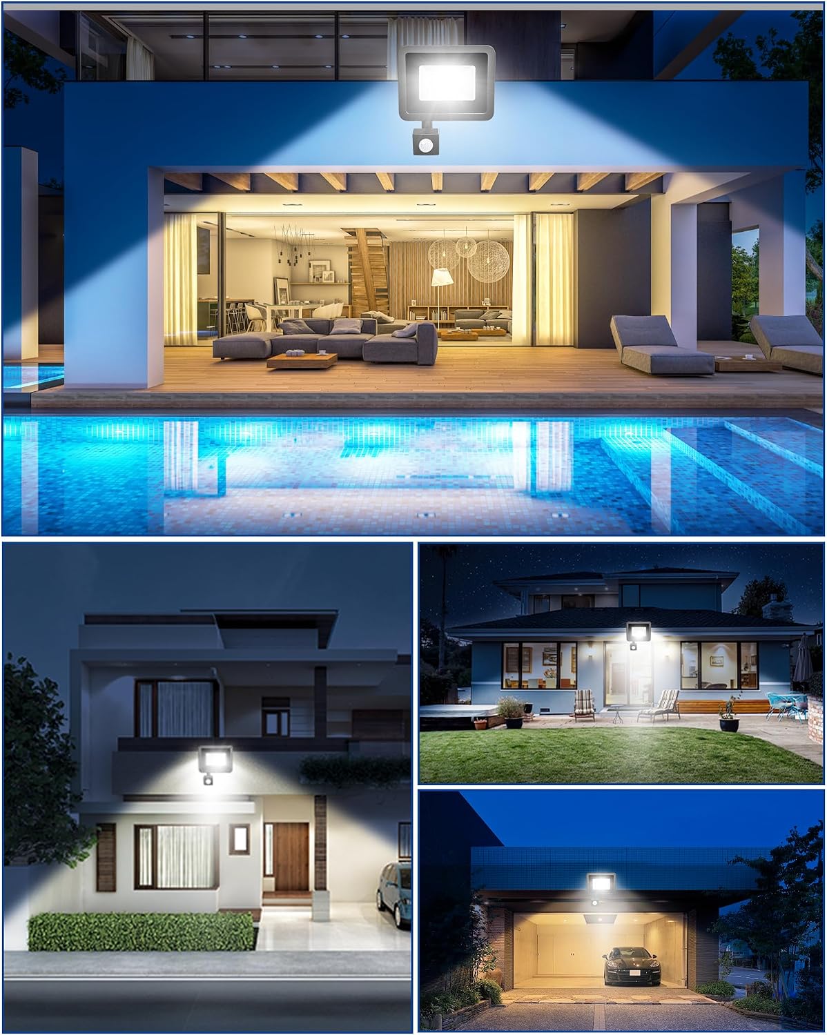 Thumbnail 6 de LED Strahler mit Bewegungsmelder für außen – 20 W, 2.000 lm, 24 LED, 6.500 K, IP65