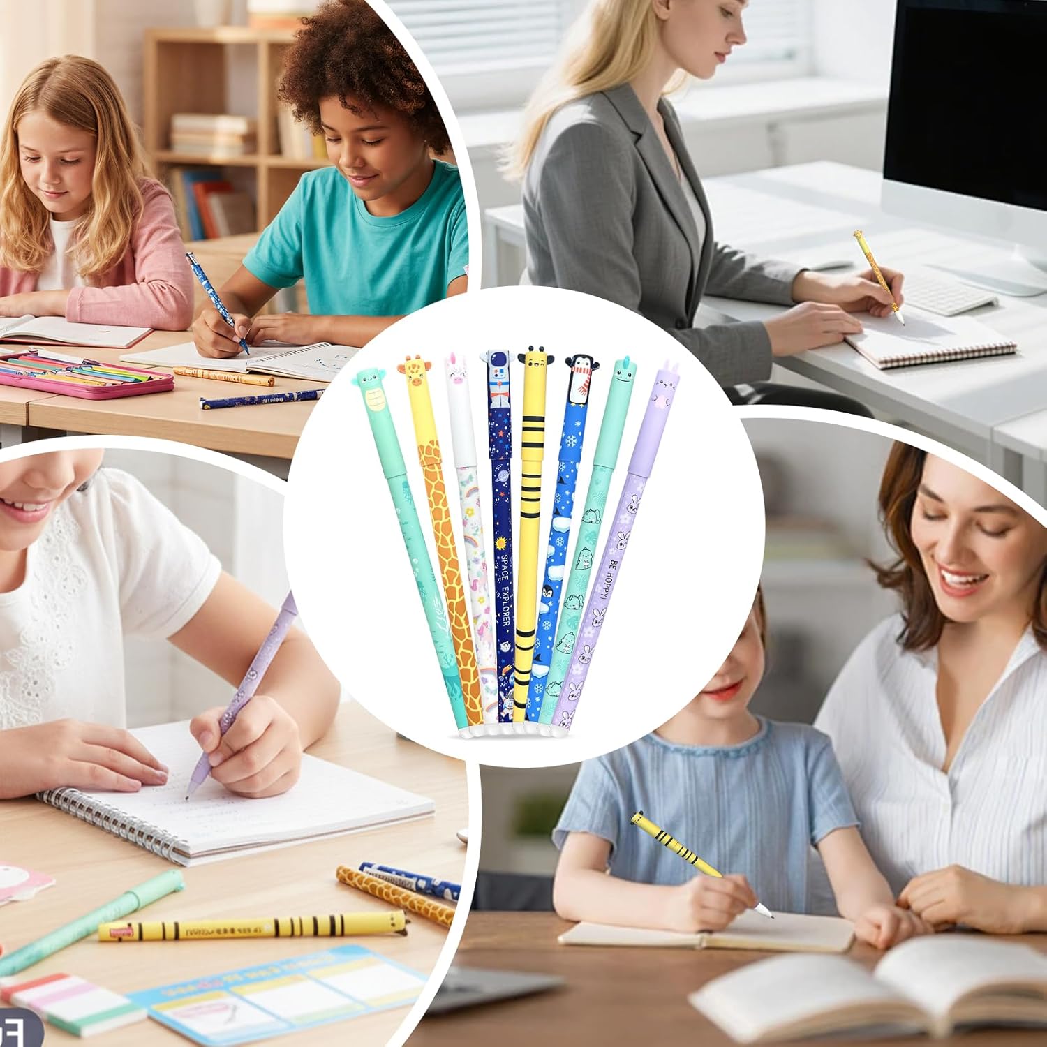 Thumbnail 6 de TULAMORIY 8 pezzi penne gel cancellabili ✏️