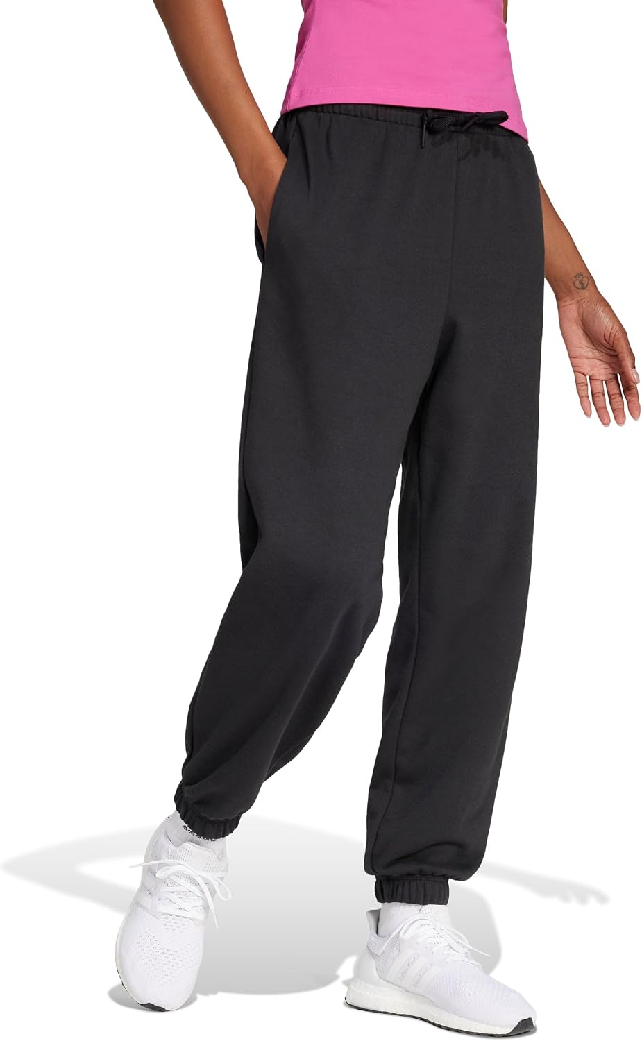 Thumbnail 5 de Adidas Essentials Linear Pantalon femme cuffed en molleton