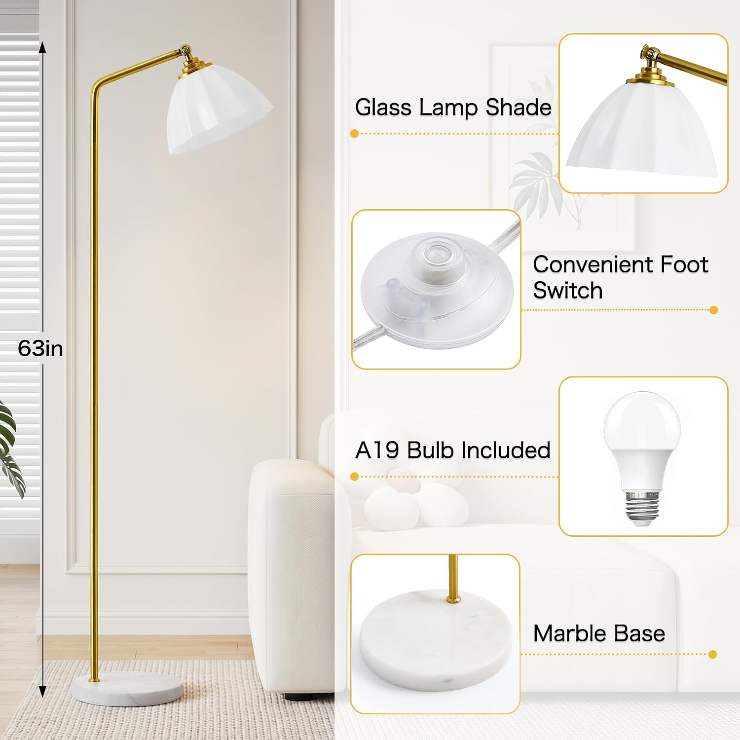 Thumbnail 6 de Floor lamp, 63-inch