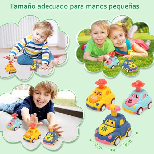 Thumbnail 5 de BelleStyle Coches Juguete para Bebés 1 Año — Conjunto Press-and-Go (4 Coches)