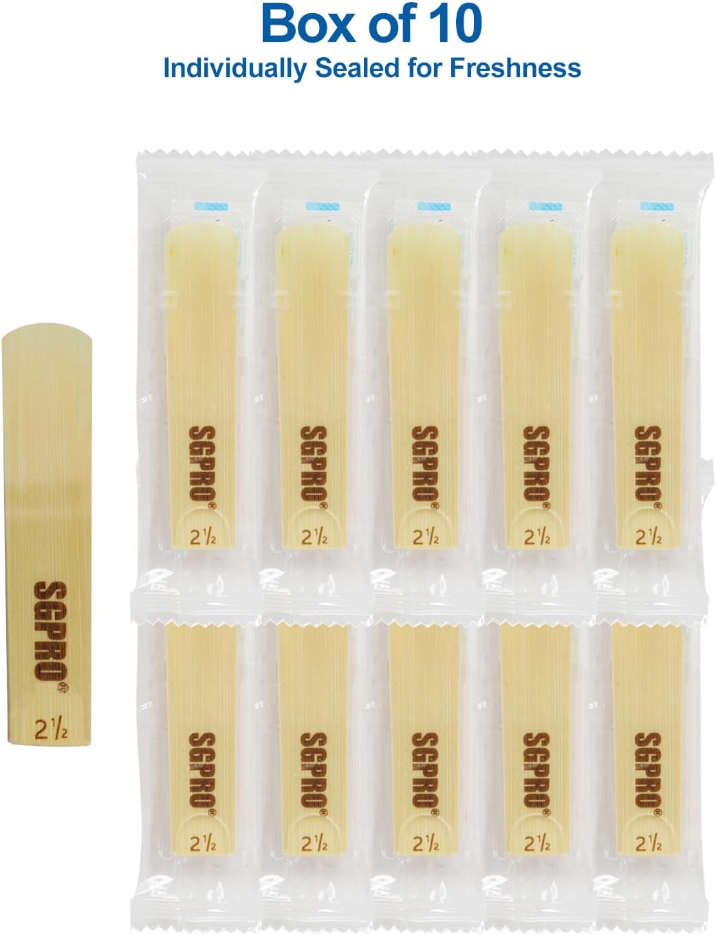 Thumbnail 1 de SGPRO Saxophone Reeds 10-Pack