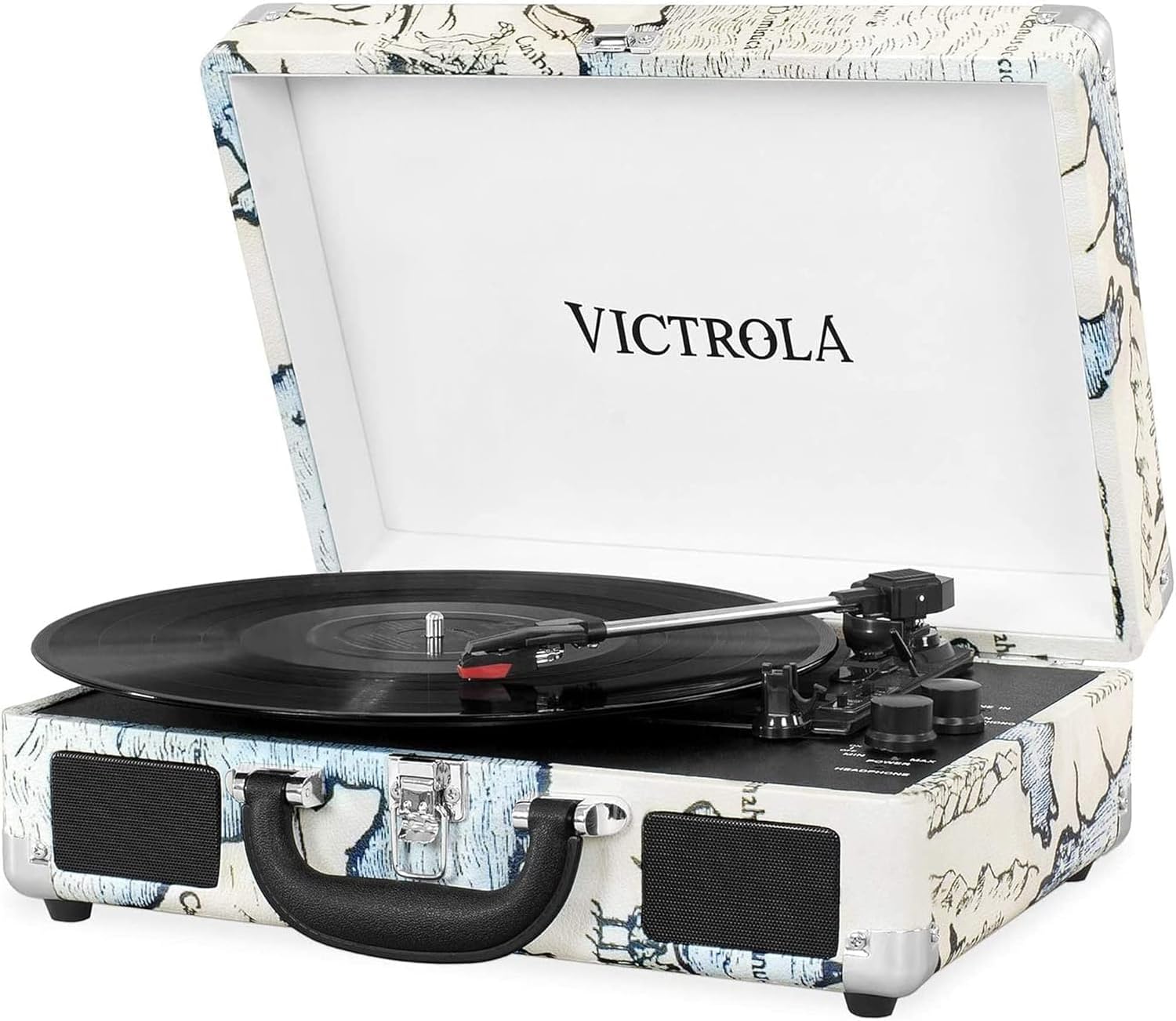 Thumbnail 6 de Victrola Journey Suitcase – gramofon walizkowy Bluetooth, 3 prędkości, Union Jack