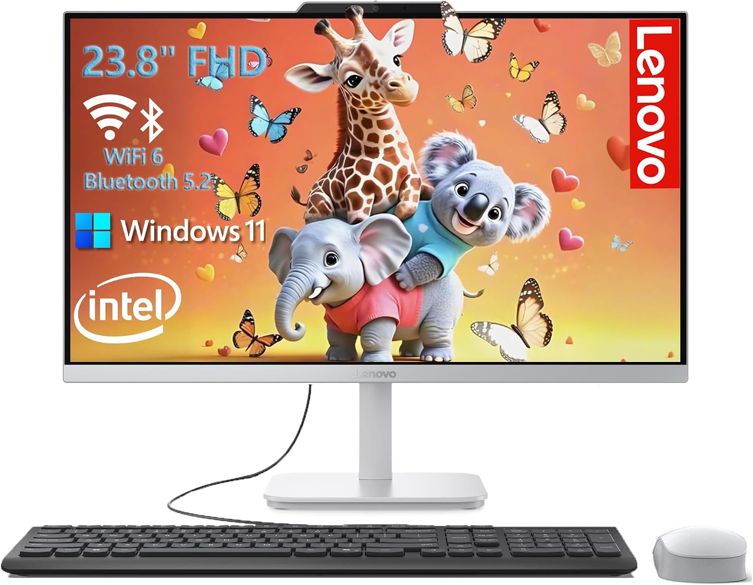Detalle de Lenovo All-in-One Desktop, 23.8-inch