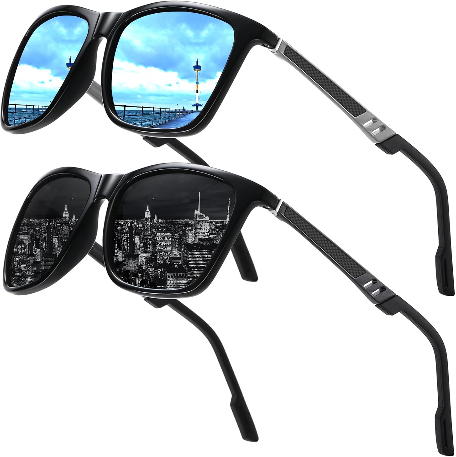 Thumbnail 6 de Perfectmiaoxuan Occhiali da sole polarizzati TR90 UV400 unisex per guida, pesca e trekking