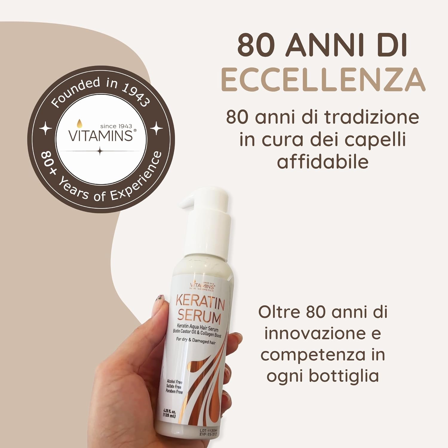 Thumbnail 2 de Vitamins Siero per Capelli alla Cheratina per capelli secchi