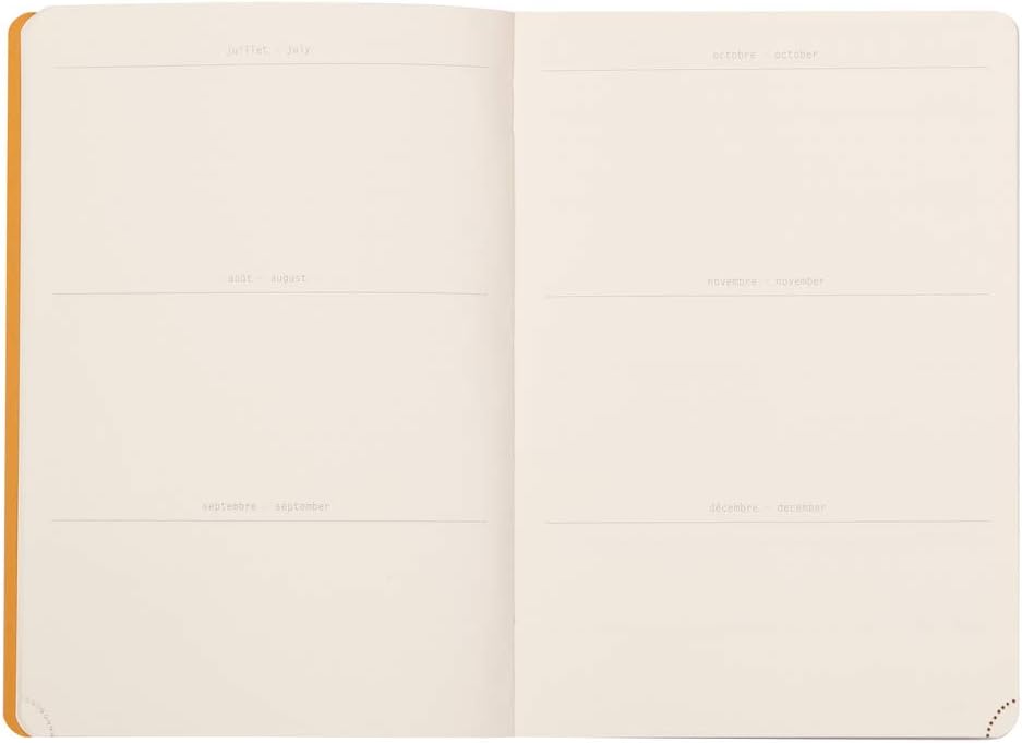 Thumbnail 3 de RHODIA 117182C Carnet Souple Rhodiarama – Agenda Perpétuel Noir, A5