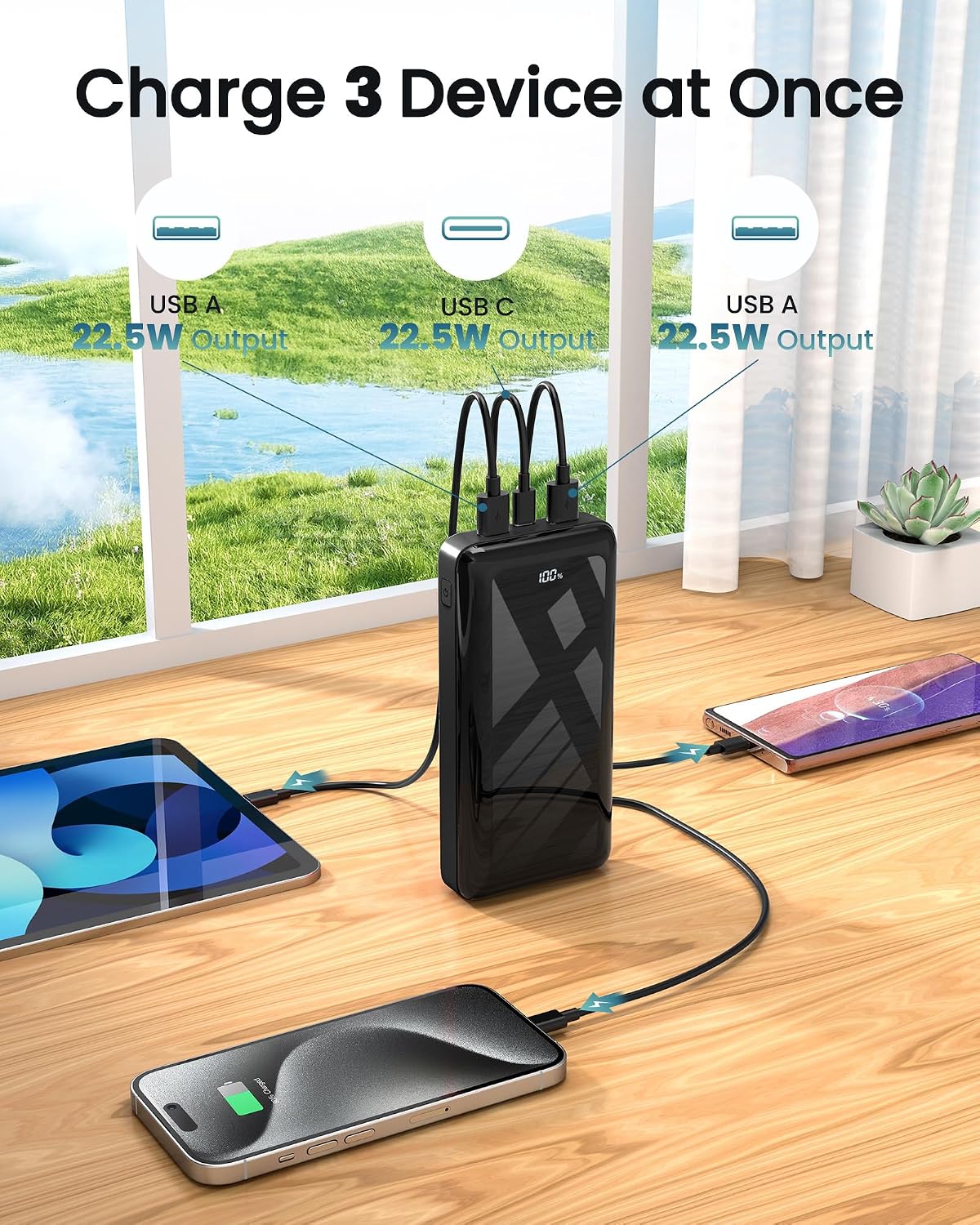 Thumbnail 4 de Power Bank 27000mAh, 22,5W PD20W USB-C – Bextoo
