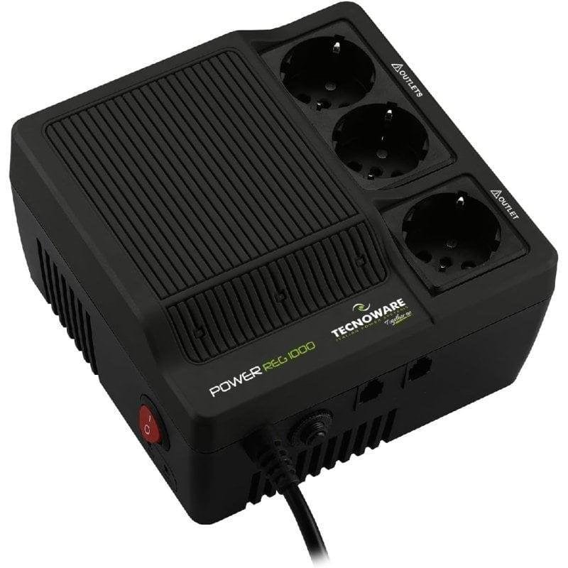 Detalle de Estabilizador de Tensión Tecnoware 2000VA para módem, router y PC | No es SAI