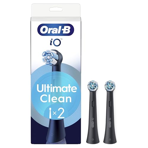 Detalle de Oral-B iO Series Ultimate Clean Brush Heads, Pack of 2, Black