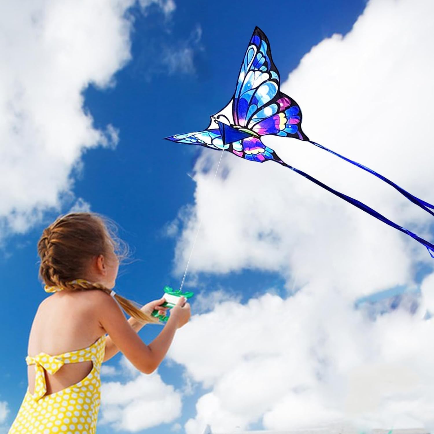Thumbnail 2 de Simxkai Butterfly Kite for Kids & Adults – Easy to Fly Large Beginner Kite Set