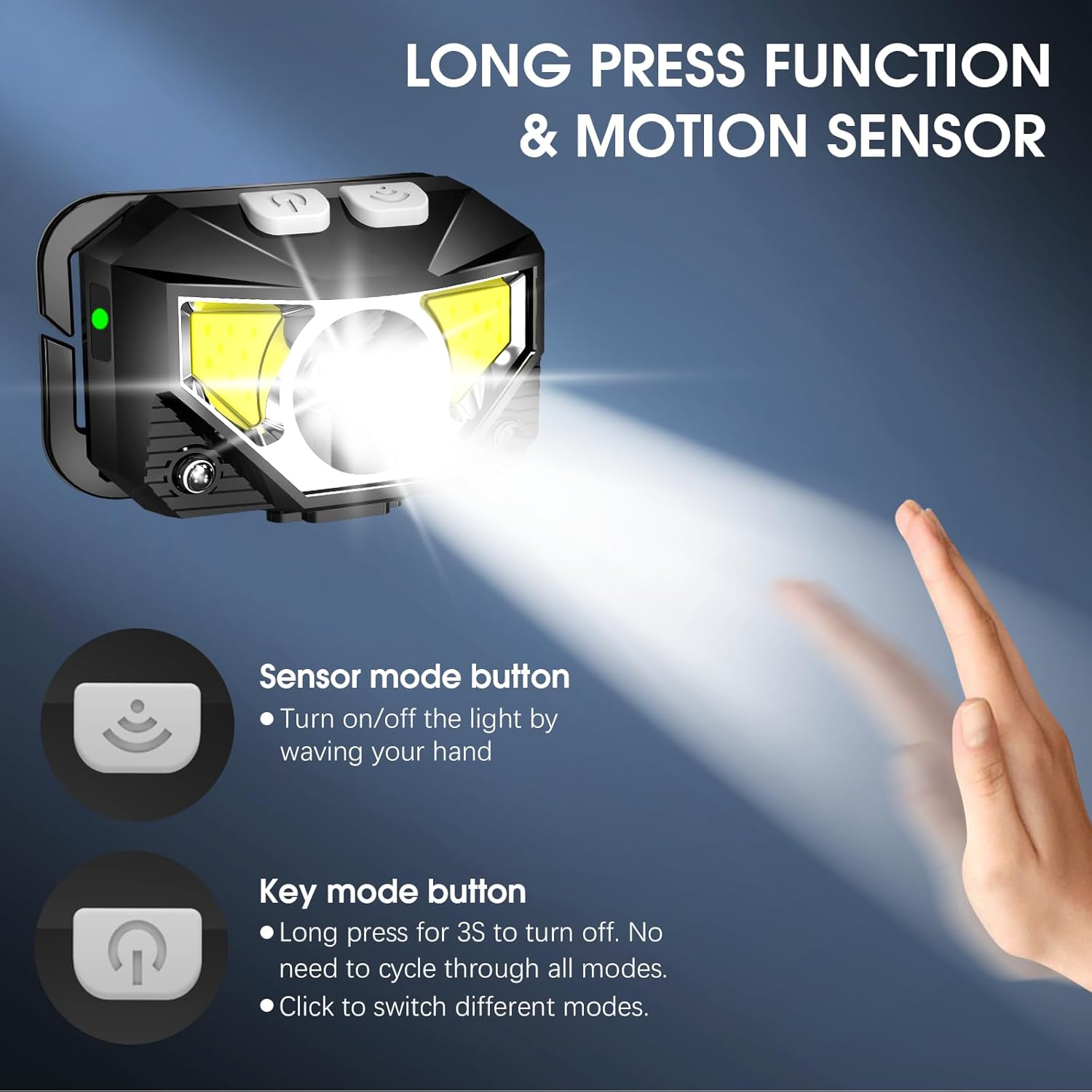 Thumbnail 2 de LHKNL Headlamp Flashlight 2-Pack 🔦
