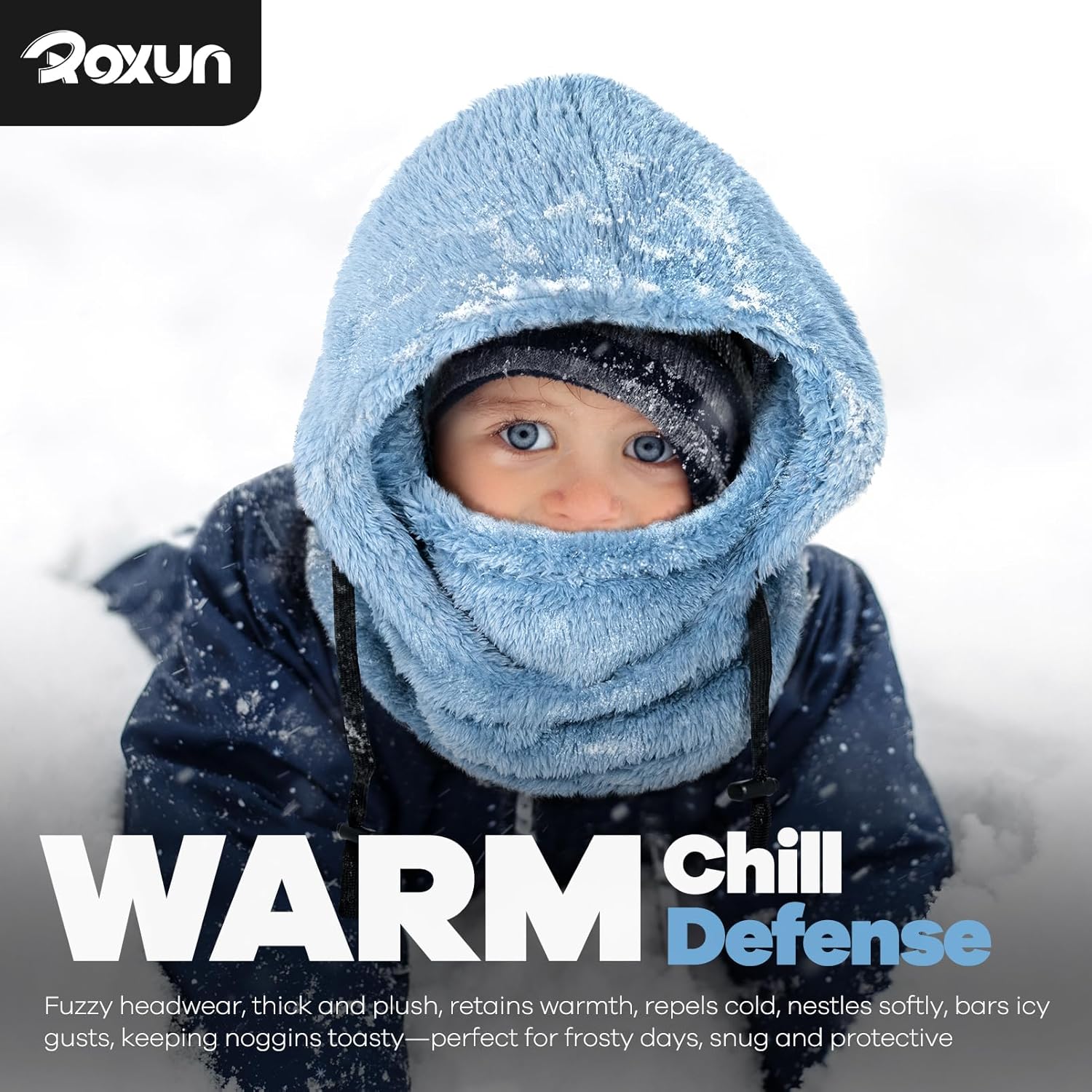 Detalle de ROXUN Ski Mask Fleece Balaclava Windproof Neck Cover 🧣