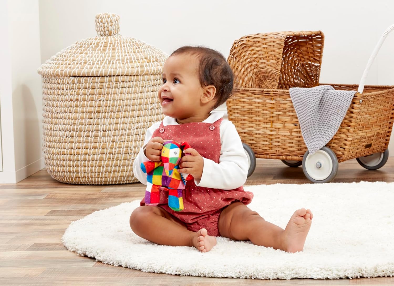Thumbnail 3 de Elmer Baby Rattle by Rainbow Designs