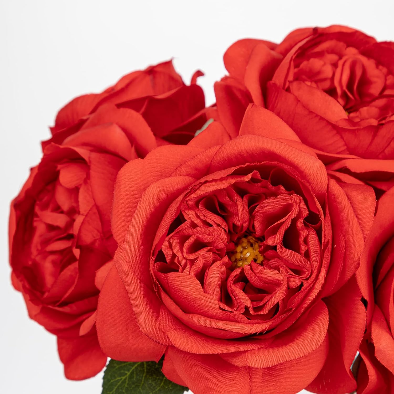 Thumbnail 6 de Oairse Artificial Rose Flowers in Vase – Real Touch Roses in Glass Vase (26 cm) for Home, Office and Events