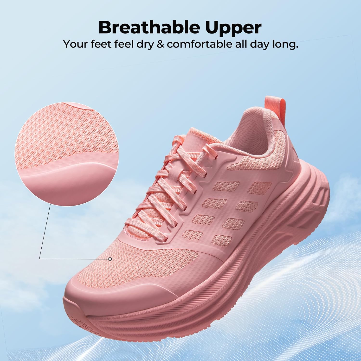 Thumbnail 5 de NORTIV 8 Women’s Hiking Sneakers (Traction, Breathable Mesh, Shock Absorption)