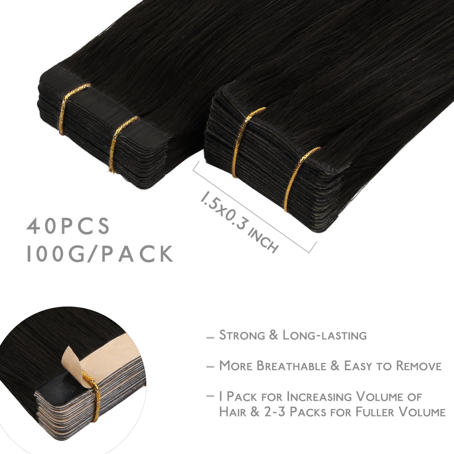 Thumbnail 4 de WENNALIFE Invisi Edge 20 Inch Tape Hair