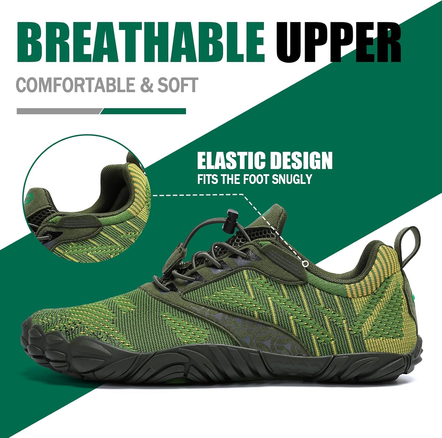 Detalle de SAGUARO Barfußschuhe – Zehenschuhe für Herren und Damen, Zero-Drop, rutschfest, Outdoor