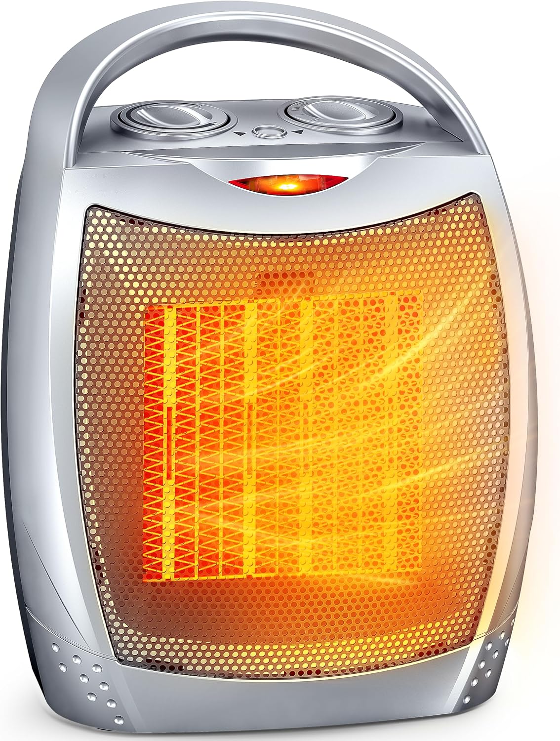 Detalle de GiveBest PTC-905 Portable Space Heater, 1500W/750W, Thermostat & Safety Shutoffs