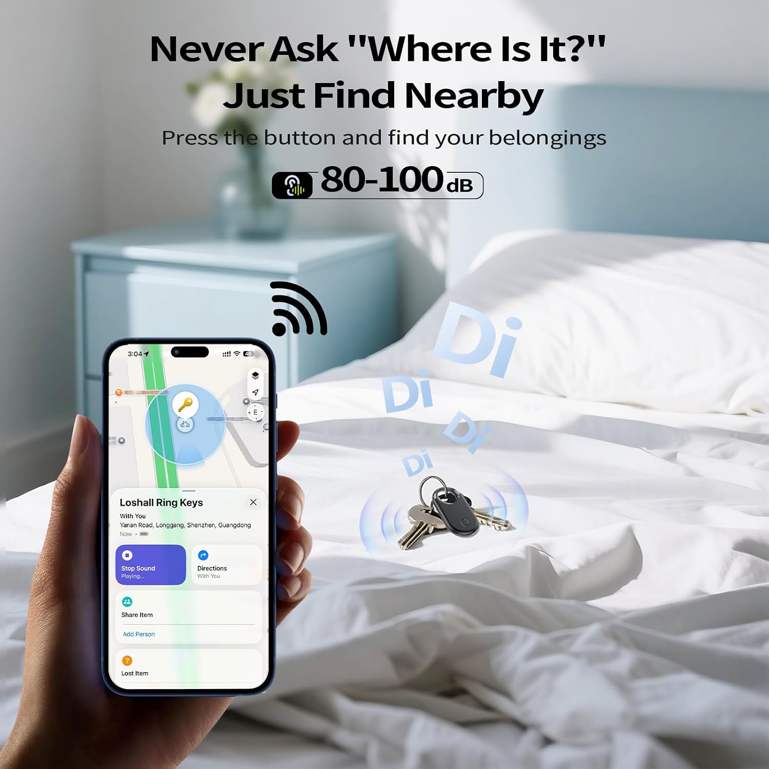 Thumbnail 1 de Smart Air Tags Bluetooth Tracker Finder 4 pezzi