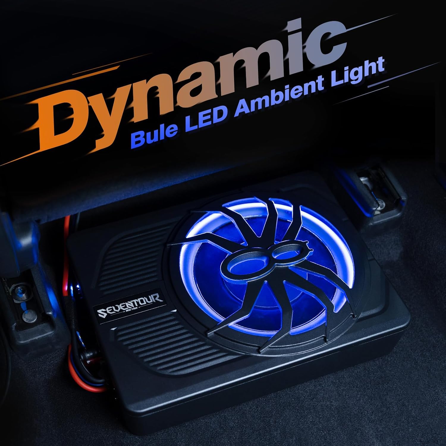 Thumbnail 2 de 10" Upgrade 800W Slim Under Seat Powered Subwoofer