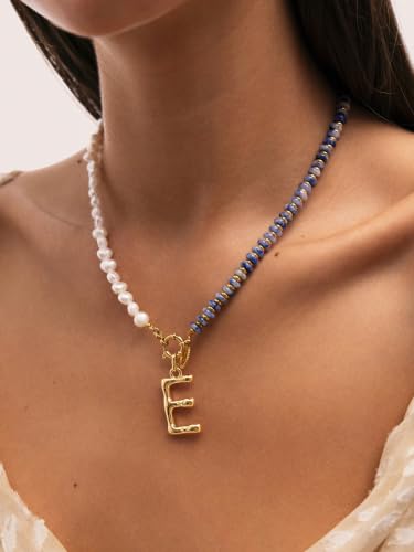Thumbnail 3 de SINGULARU Collar Mujer Índigo Pearl Acero Baño Oro