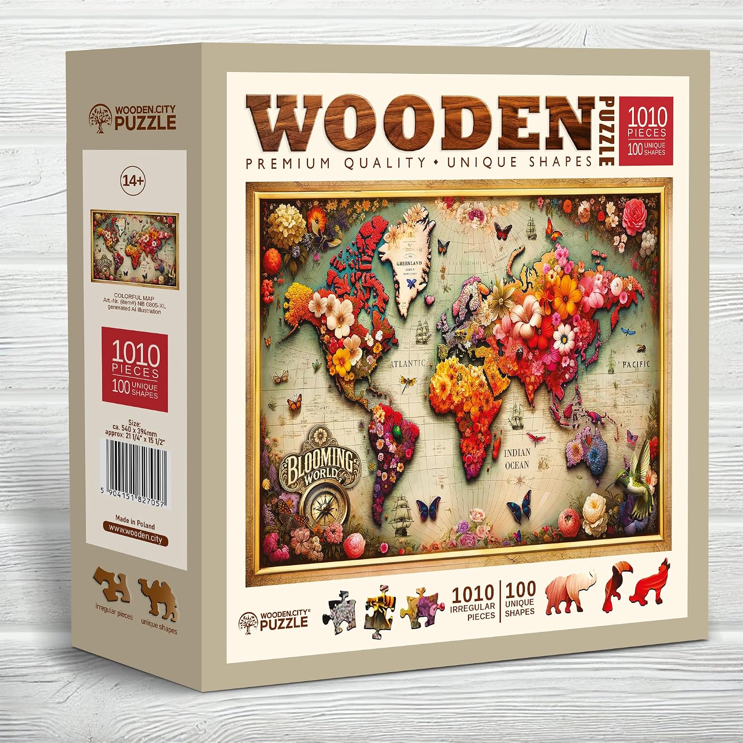 Thumbnail 5 de WOODEN.CITY Holzpuzzle 1000 Teile 52 x 37,5 cm